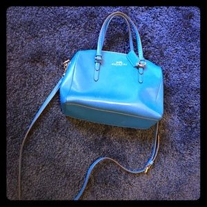 blue Coach purse